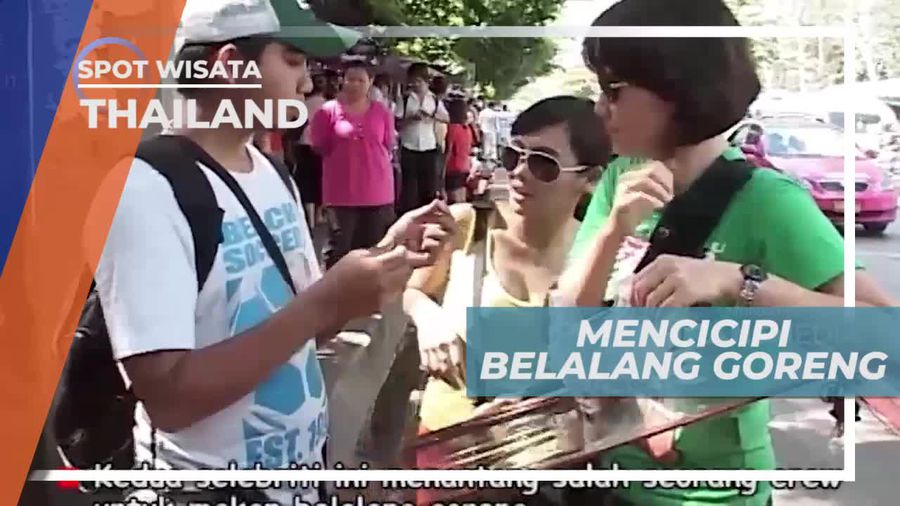 Mencicipi Sensasi Gutih Belalang Goreng di Thailand
