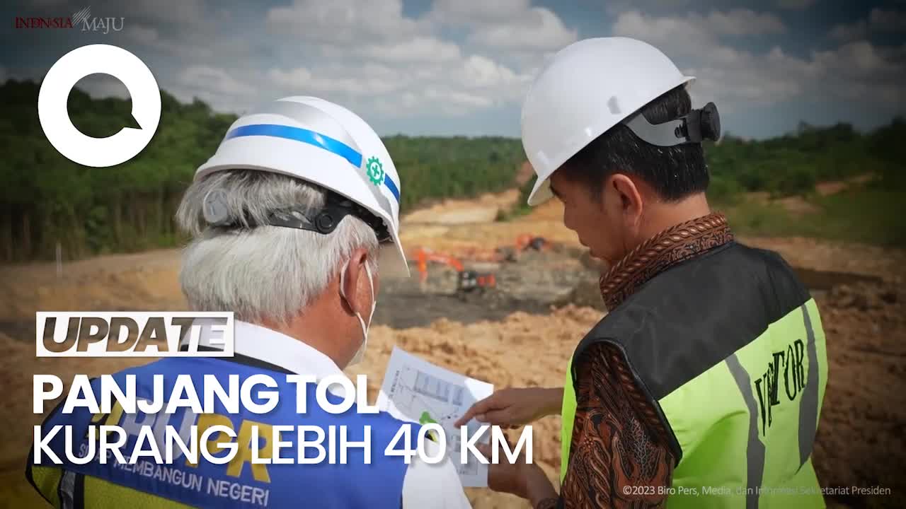 Jokowi Cek Proyek Jalan Tol IKN, Target Rampung Akhir 2024