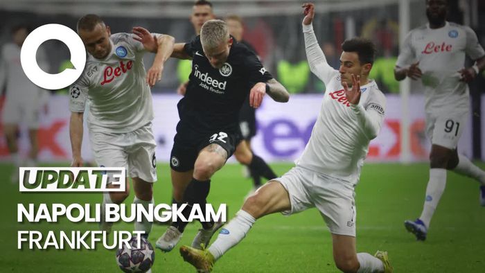 Napoli Menang 2-0 di Kandang Frankfurt 