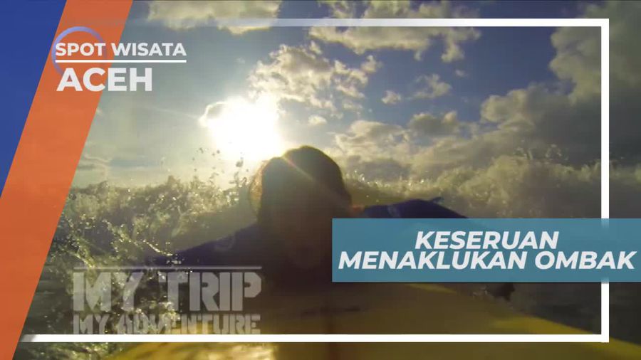 Surfing Menaklukan Ombak Pantai Lhok Nga Aceh