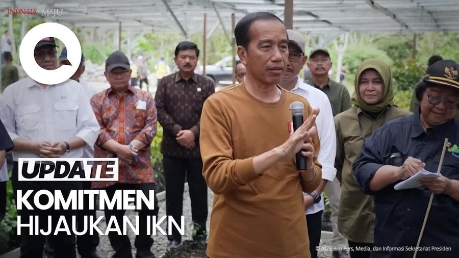 Jokowi Tinjau Persemaian Mentawir IKN, Bisa Panen 20 Juta Bibit Per Tahun