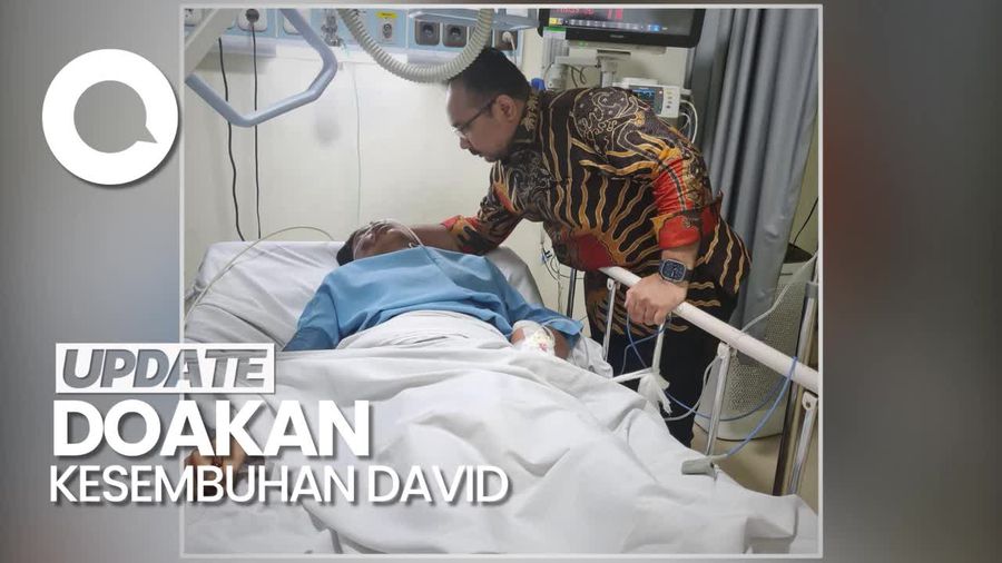 Potret Menag Yaqut Jenguk David di RS: Anak Kader, Anakku Juga!