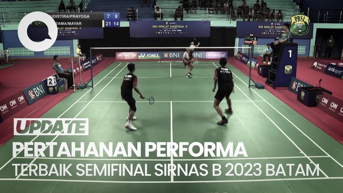 Pertahanan Menarik Para Atlet di Semi Final Sirnas B kota Batam 2023
