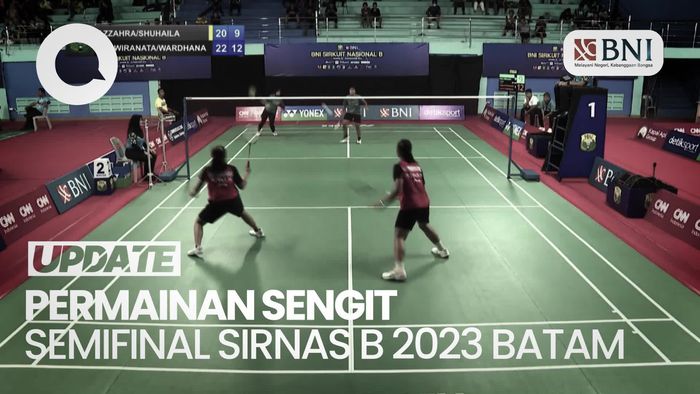 Aksi Atlet Putri Amankan Tiket Final di Semi Final Sirnas B kota Batam 2023