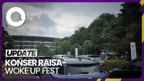 3 Konser Digelar, Kawasan GBK Mulai Padat Kendaraan