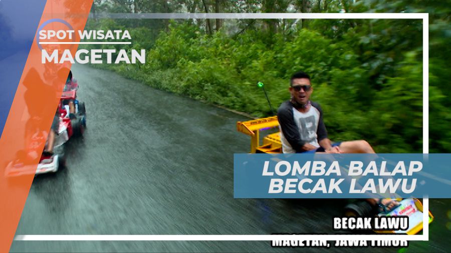 Seru-seruan Mengikuti Lomba Balap Becak Lawu yang Memacu Adrenalin, Magetan