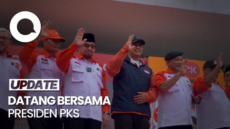Momen Anies Baswedan Hadiri Apel Siaga PKS 2023, Sapa Semua Kader