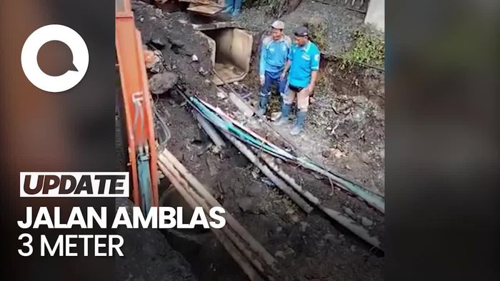 Arus Lalin Tersendat Imbas Jalan Amblas di Cilandak Jaksel