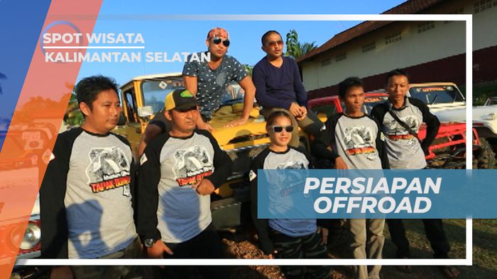 Bersiap Pacu Adrenalin Offroad di Sungai Lilin, Kalimantan Selatan