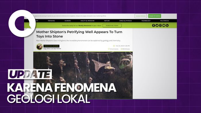 Ajaib! Sumur Ini Bisa Mengubah Semua Benda Jadi Batu  