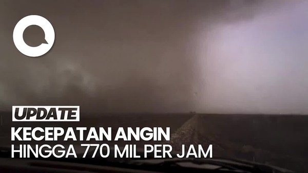 Ini Penampakan Tornado yang Meluluhlantakkan Oklahoma dan Kansas