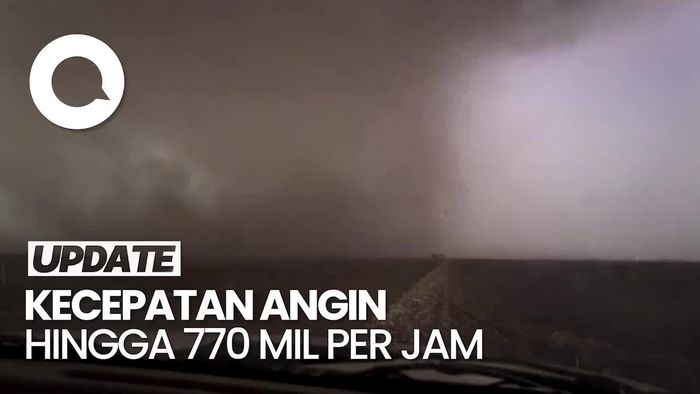 Ini Penampakan Tornado yang Meluluhlantakkan Oklahoma dan Kansas