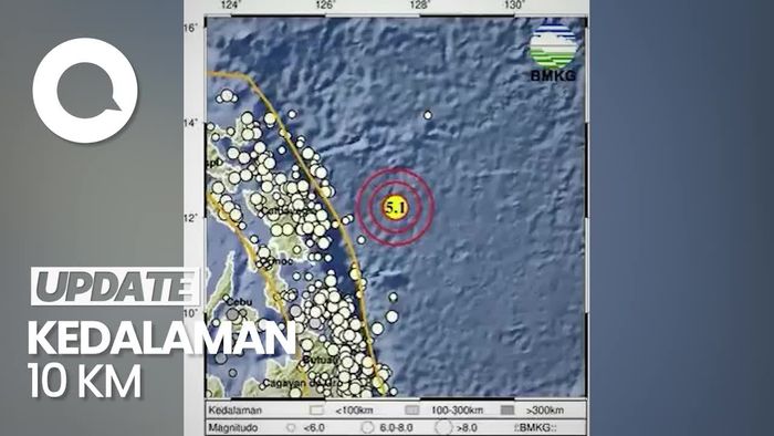 Gempa M 5,1 Guncang Kepulauan Talaud Sulut