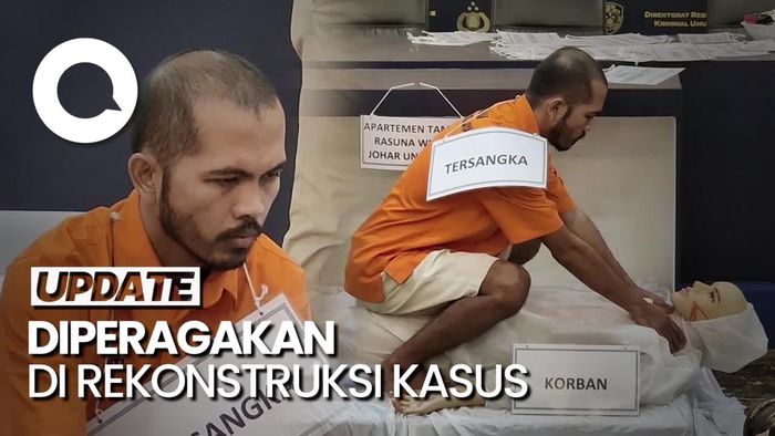 Muka Datar Ecky Saat Peragakan Memutilasi Jasad Angela