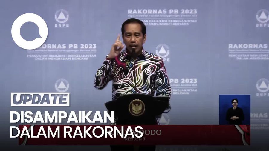 Jokowi Tegur BNPB, Peringatan Dini Bencana Masih Sering Terlambat!