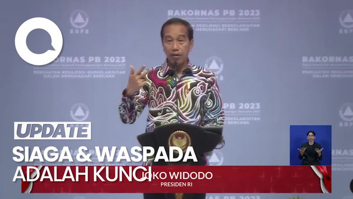 Jokowi Ingatkan BNPB: Indonesia 3 Teratas Dunia Rawan Bencana