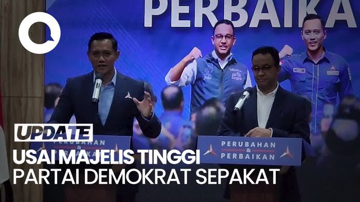 AHY Deklarasikan Anies Jadi Capres Partai Demokrat