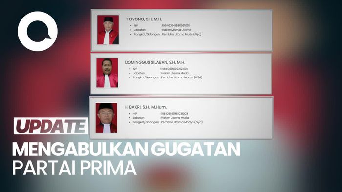 Ini Profil 3 Hakim yang Putuskan Pemilu 2024 Ditunda
