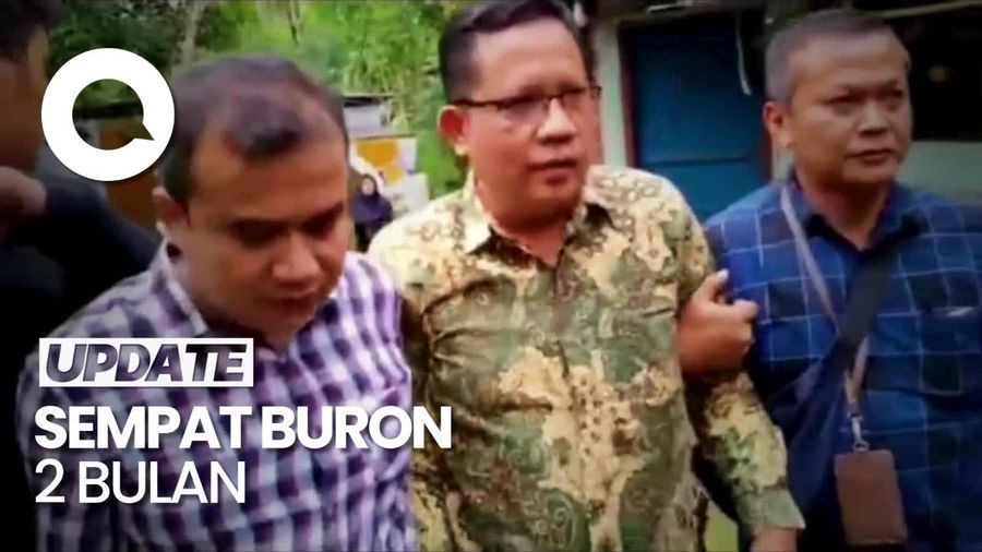 Muka Bingung Buron Korupsi PDAU Purworejo Diciduk Usai Hadiri Hajatan