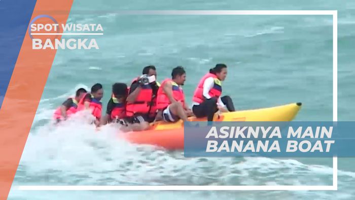 Pacu Adrenalin, Menikmati Serunya Bermain Wahana Banana Boat, Bangka