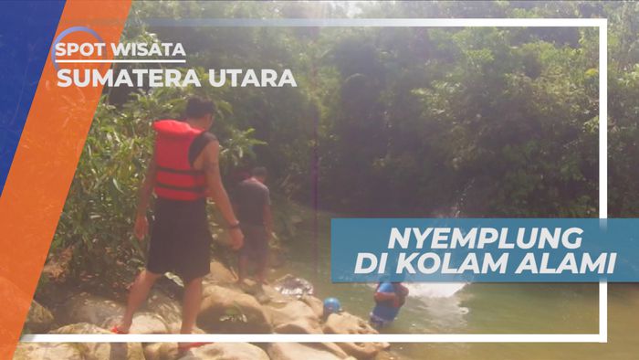 Uji Nyali, Melompat ke Kolam Alami dari Atas Batu Besar, Sumatera Utara