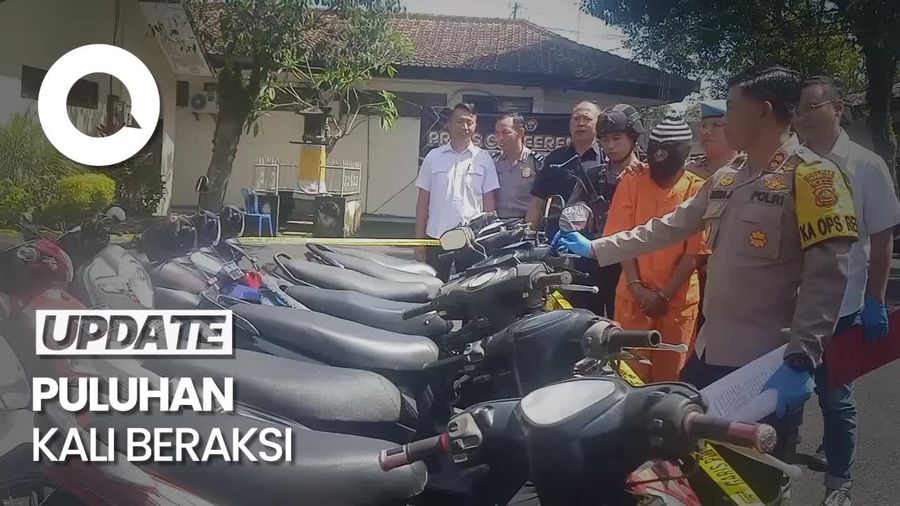 Pelaku Curanmor Lintas Kabupaten di Bali Diciduk, Amankan 28 Motor