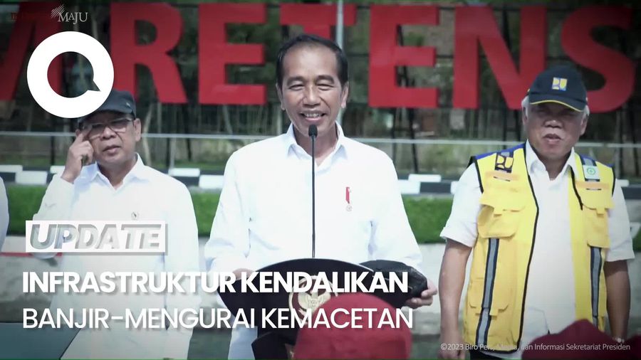 Jokowi Resmikan Kolam Retensi Andir-Flyover di Bandung Senilai Rp 1,2 T