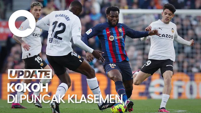 Kalahkan Valencia 1-0, Barcelona Makin Menjauh dari Real Madrid