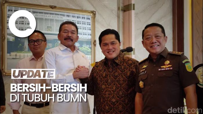 Erick Thohir Lapor ke Jaksa Agung soal Temuan Dugaan Korupsi di BUMN