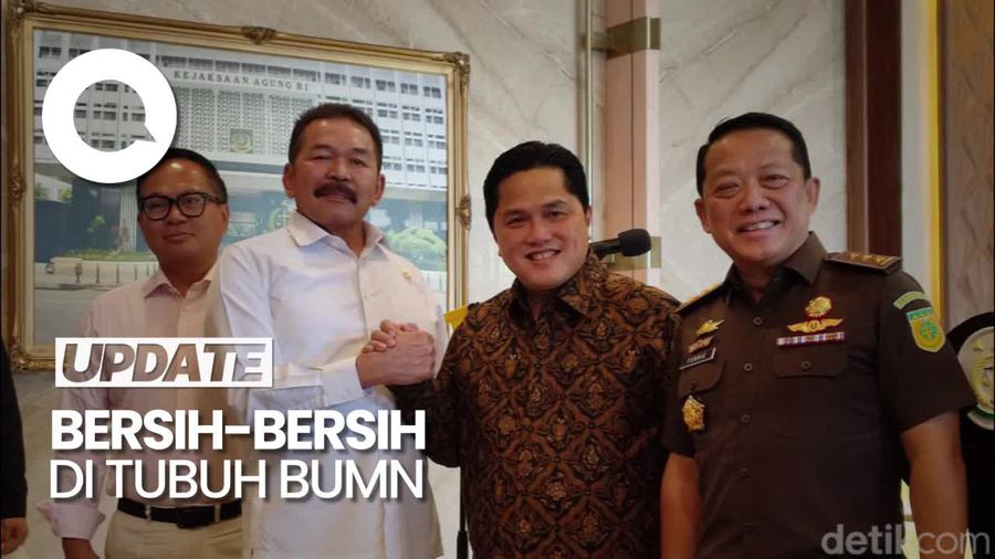 Erick Thohir Lapor ke Jaksa Agung soal Temuan Dugaan Korupsi di BUMN