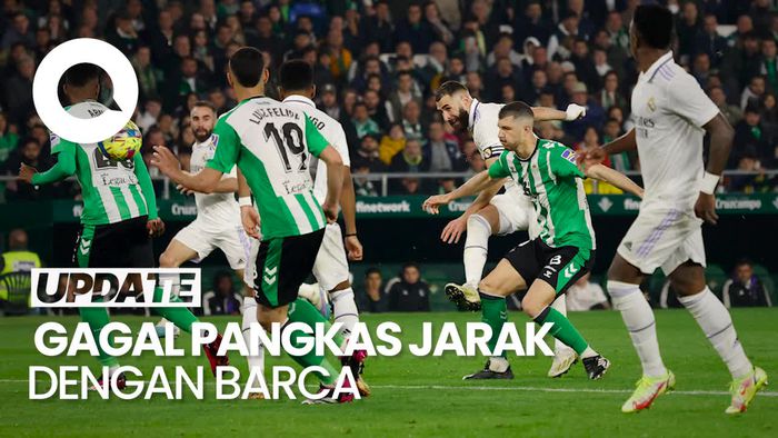 LaLiga: Real Madrid vs Real Betis Berakhir Imbang Tanpa Gol