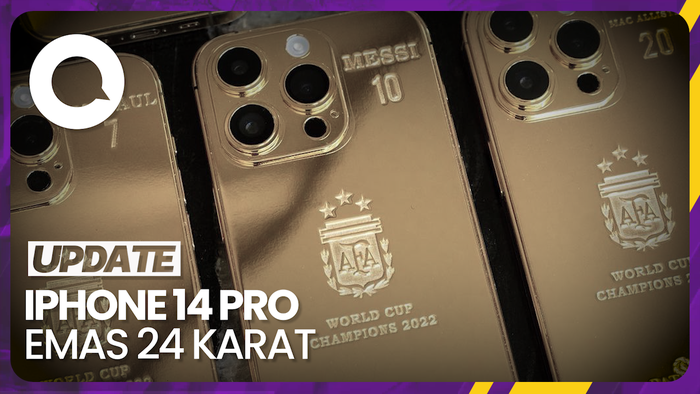 Sultan! Lionel Messi Bagi-Bagi iPhone Emas ke Timnas Argentina