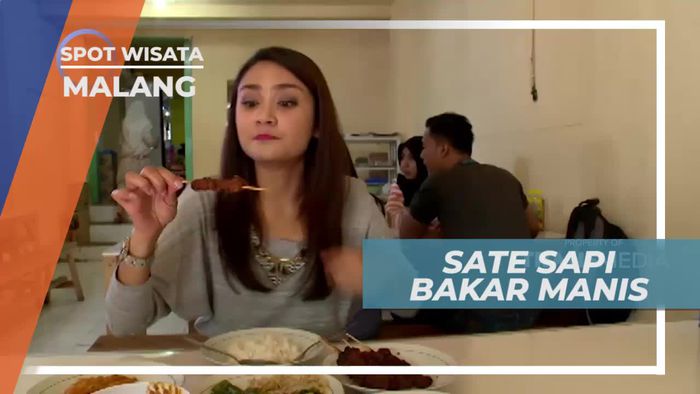 Sate Sapi Bakar Manis, Penetral Rasa Pedas Pecel Kawi, Kota Malang
