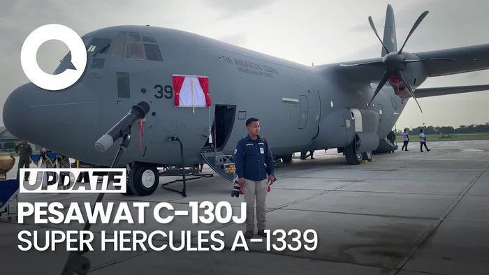 Garang! Wujud Pesawat Super Hercules yang Diserahkan Jokowi ke TNI AU