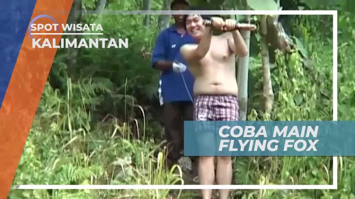 Uji Adrenalin Bermain Flying Fox di Samarinda