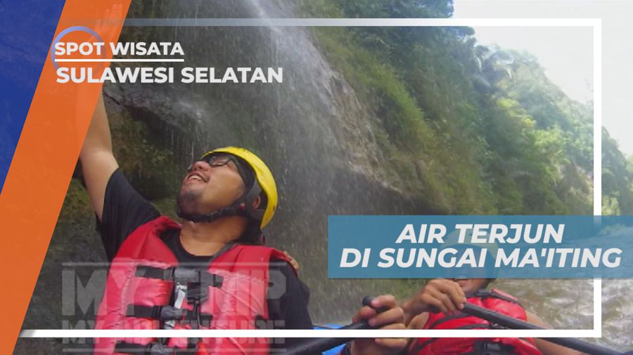 Indahnya Pemandangan Air Terjun di Sepanjang Sungai Maiting, Sulawesi Selatan