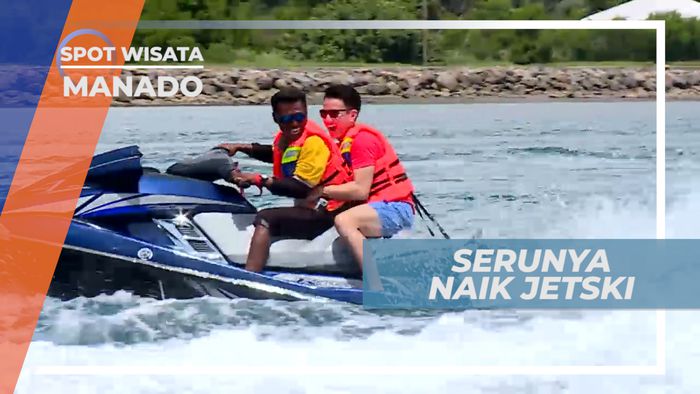 Tancap Gas, Serunya Kebut-kebutan di Laut Menggunakan Jetski, Manado