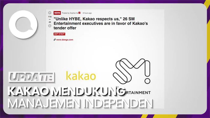 SM Dukung Tawaran Tender Kakao: Lebih Menghormati Kami Dibanding HYBE