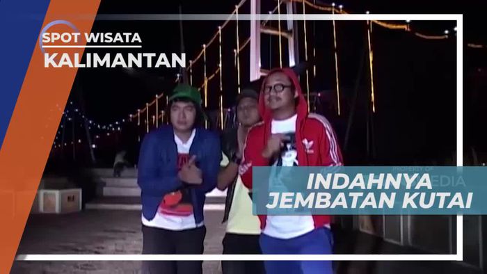 Panorama Indah Gemerlap Lampu Jembatan Kutai, Kalimantan Timur