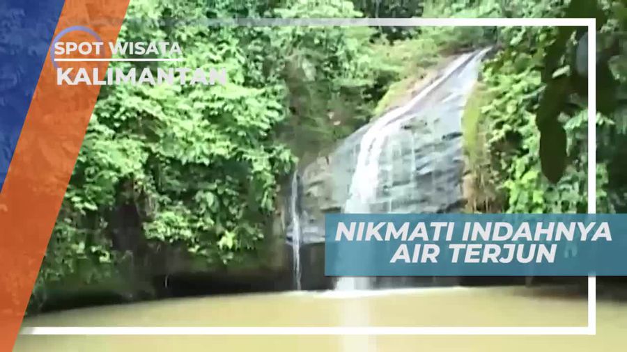 Keseruan Bermain di Air Terjun Tanah Merah Samarinda