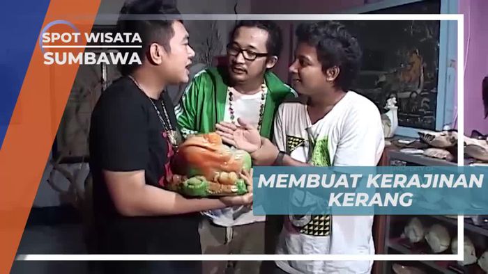 Mencoba Membuat Kerajinan Berbahan Dasar Kerang, Sumbawa