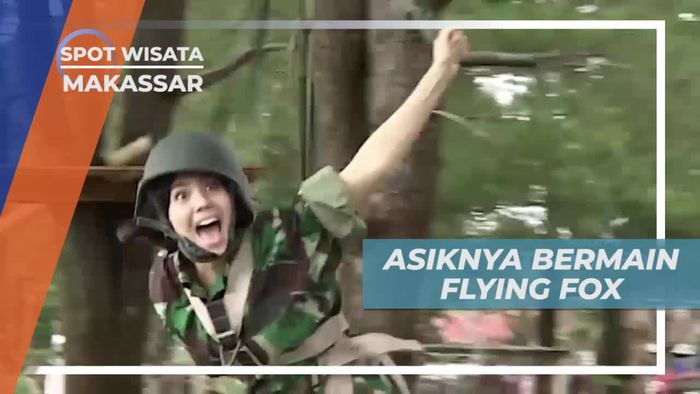 Memacu Adrenalin Bermain Flying Fox, Makassar