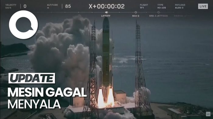 Momen Roket Jepang Gagal Meluncur dan Harakiri di Luar Angkasa