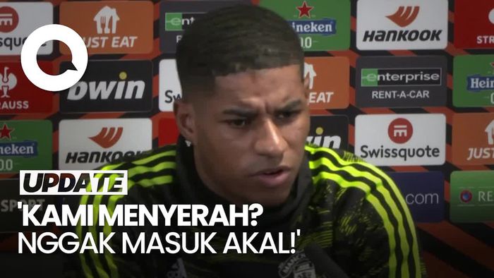 Ekspresi Rashford Saat MU Dituding Menyerah di Anfield
