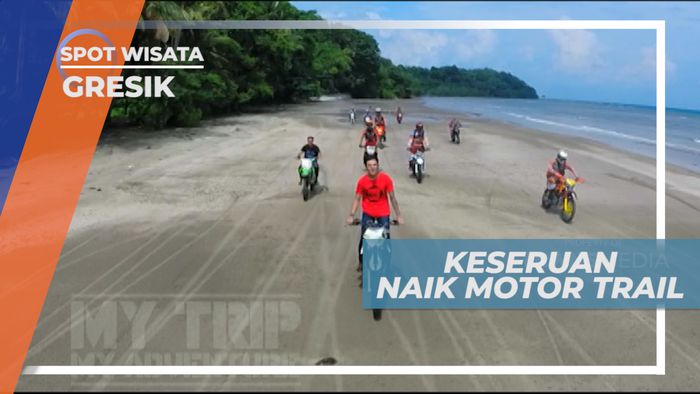 Menyusuri Jalan Berliku Menuju Pantai Pulau Bawean Dengan Naik Motor Trail, Gresik