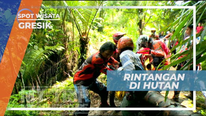 Serunya Taklukkan Rintangan Ekstrem di Jalur Dalam Hutan, Gresik