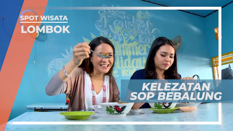 Cocol Lezat Sop Bebalung Dengan Sambal Segar, Lombok