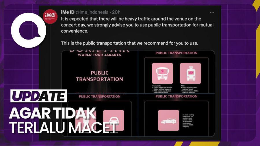 Promotor Ingatkan Ini Agar Terhindar Macet Saat Konser BLACKPINK di GBK 