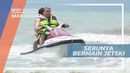 Pacu Adrenalin, Tancap Gas Melawan Gelombang Pantai Dengan Naik Jetski, Makassar