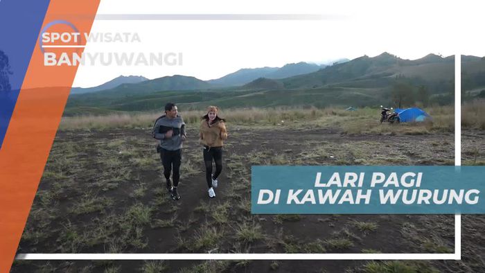 Lari Pagi Menikmati Udara Segar di Kawah Wurung Banyuwangi